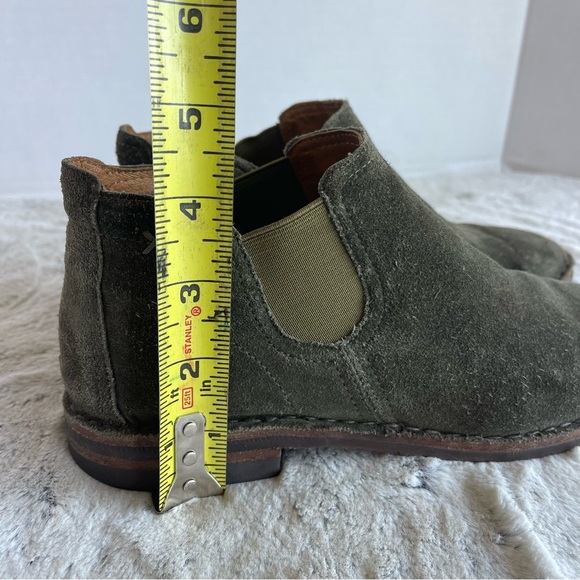 Trask Allison Ankle Boots Green Suede Leather Women Size 7.0 - Picture 14 of 14